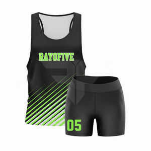 Traje de Running para Maratón con Tela Absorbente de Humedad, Estilo Retro, Jersey de Running Bordado, Camiseta sin Mangas Vintage - Product Image 1