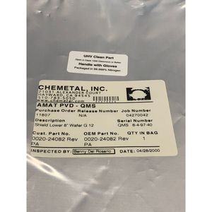 AMAT 0020-24082 PROTECCIÓN INFERIOR TIPO OBLEA DE 8" G-12, 153105 - Equipo y Piezas de Semiconductores de Confianza de la Marca Global Legacy - Product Image 4