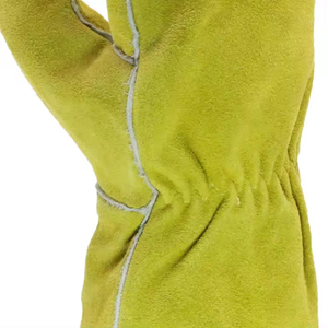 Gants de soudage en cuir de vachette de haute qualité avec logo personnalisé de 14 pouces, longs, pour une protection des mains, prix abordable, gants de travail pour soudeurs - Product Image 5