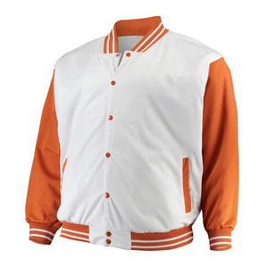 Chaquetas Deportivas Clásicas para Hombre, Estilo Universitario, de Alta Calidad, con Parches de Logotipo Personalizados, Chaqueta Universitaria con Mangas de Cuero - Product Image 2