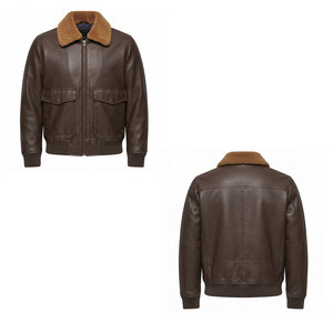 New Arrival High Quality Breathable Best Material Made <b>Leather</b> <b>Jackets</b> Design Your Own Different Style <b>Leather</b> <b>Jackets</b> - Product Image 4