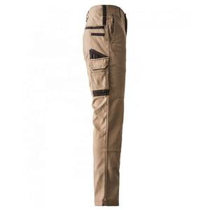 Unisex Lightweight High Visibility Safety Work Cargo Pants Breathable <b>Thermal</b> Industrial Utility <b>Trousers</b> Polyester Canvas Mid - Product Image 3