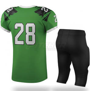 Uniforme de football américain de niveau professionnel, respirant, léger, en tissu polyester durable, ajustement flexible pour les mouvements rapides des joueurs - Product Image 2