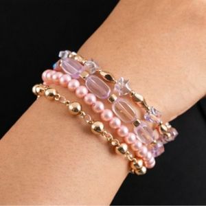 Rizir Bohemia Christian Fashion 14K Gold Plated Plastic Beaded <b>Bracelet</b> <b>Set</b> Women Handmade Imitation Pearl Stackable <b>Bracelets</b> - Product Image 1