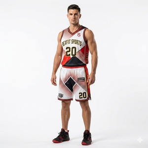 Conjunto Deportivo Personalizado sin Mangas para Hombre, Jersey y Pantalones Cortos de Entrenamiento, Uniforme Deportivo Ligero y Transpirable - Product Image 4