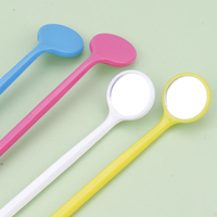 Miroirs buccaux dentaires jetables compacts en plastique coloré pour l'inspection clinique
