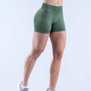 Shorts Deportivos para Mujer con Forro Incorporado, Cintura Alta, Tela de Secado Rápido, Costuras Planas que Evitan el Desgarro, Ideales para Alta Intensidad - Product Image 1