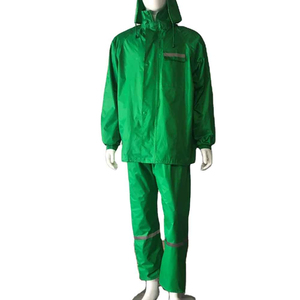 Men's Black <b>Waterproof</b> Rain Suit Nylon Jacket And Pants <b>Set</b> For Outdoor Hiking Camping Motorcycle Casual Wear - Product Image 1