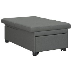 Canapé-lit gris foncé extensible 76,38 x 19,69 x 32,28 pouces en contreplaqué - Product Image 4