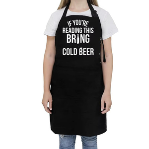 SELF INDUSTRY Tablier de cuisine personnalisé sans manches en toile de coton respirante avec détection d'aiguilles pour restaurant, café, barbecue - Product Image 1