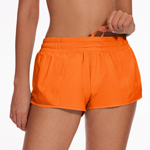 Shorts de course pour femmes, athlétiques, pour entraînement, fitness, gym, jogging, sport, avec poche latérale zippée - Product Image 3