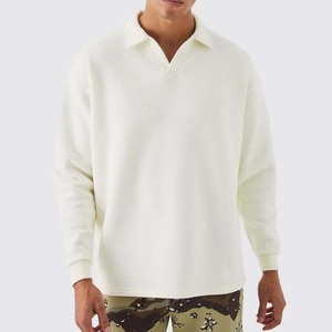 Chemises de rugby à manches longues en coton 100% de grande taille pour hommes, logo personnalisé, antibactériennes, respirantes, séchage rapide - Product Image 3