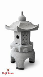 โคมไฟสวนญี่ปุ่นแบบดั้งเดิม Doji Stoneware รุ่น DJ03 ทำจากหินทราย ขนาด 45 ซม. สำหรับตกแต่งกลางแจ้ง สไตล์เซน ประดับบ่อน้ำ ดีไซน์หินที่ทนทาน - Product Image 6