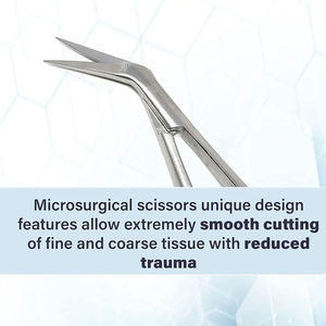 Support à ressort Castroviejo Vanna's MEDZORA de haute qualité, en acier inoxydable, pour microchirurgie manuelle - Product Image 5