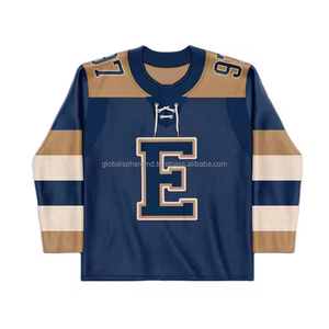 Maillots de hockey sur glace de haute qualité en gros, service OEM avec impression par transfert thermique, respirant, séchage rapide, couleurs personnalisées - Product Image 5
