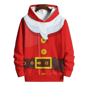 New 3D Santa Claus Print Long Sleeve Hooded Sweatshirts for Women Men Casual Streetwear Pullovers for Winter <b>Christmas</b> <b>Hoodies</b> - Product Image 1