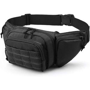 Outdoor Tactical Fanny Pack Unisex Nylon Waterproof Waist Bag with Belt and Concealed Carry Pouch for <b>Shooting</b> & Hiking - Product Image 3