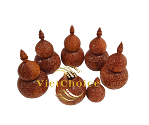 Cute Animal-shaped Handcrafted Coconut Wooden <b>Toothpick</b> Container Dispenser Holder Eco-Friendly Large Capacity VIETCHOICE VN - Product Image 3