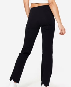 Leggings Negros de Cintura Alta Sin Costuras 2026, Tejido Sólido de Spandex y Nailon, Transpirables, Casuales, para Mujer, Tallas Grandes, Estilo Verano - Product Image 2