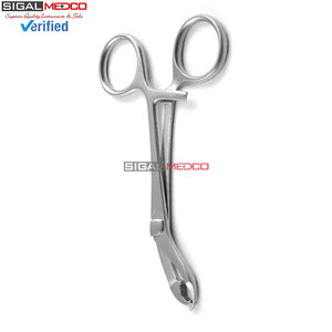 Pinces orthopédiques de maintien osseux en acier inoxydable, pinces de réduction chirurgicales à poignée annulaire, instrument vétérinaire robuste pour traumatismes - Product Image 5