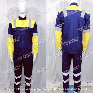 Ropa de Trabajo Personalizada de Algodón/Poliéster, Resistente al Viento y a las Llamas, Chaqueta de Soldadura Ligera, Overol de Trabajo Unisex - Product Image 3