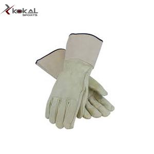 Guantes de soldadura hechos de cuero de vaca dividido de alta calidad resistentes a la abrasión para soldadura MIG/TIG estilo europeo TAMAÑO DE Color personalizable - Product Image 2