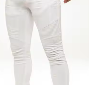 Wholesale High Quality Men Denim Jeans Light Wash Skinny Fit Casual Trousers Custom Logo Stretch Male - Product Image 6