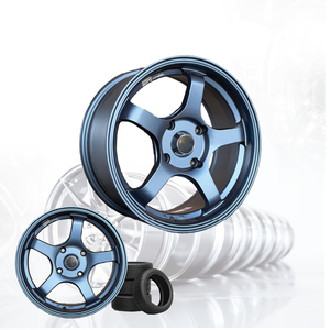 ล้อแม็กซ์รถยนต์อลูมิเนียมอัลลอย 3R สีน้ำเงินด้าน JDM ขนาด 16 นิ้ว 4 รู 100 04115-V6 - Product Image 1