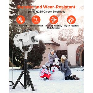 Macchina della Neve da 1200W con Supporto Regolabile in Altezza, Sistema di Attrezzature da Palcoscenico per la Produzione di Effetti Neve - Product Image 5
