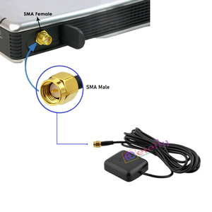 Antenne magnétique active GPS L1 ETEILY ET-GPL1M-1L3-SMS avec câble RG174 (3 m) + connecteur mâle SMA, polarité RHCP, boîtier ABS - Product Image 2