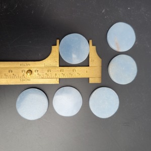 หินควอตซ์สีฟ้าคริสตัลคุณภาพพรีเมียมขัดเงาอย่างดี ขนาด 25 มม. สำหรับทำเครื่องประดับ เสริมความรัก บำบัดรักษา ฟงชุ่ย - Product Image 4