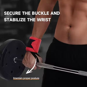 Sangles de soutien pour poignets en néoprène robustes pour la musculation, antidérapantes, pliables, avec fermeture réglable à enroulement, logo personnalisé - Product Image 3