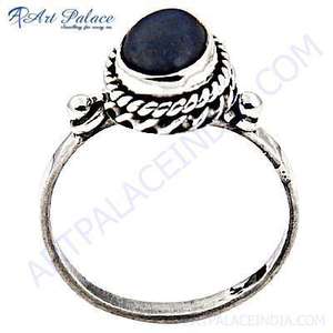 Deslumbrante corte ovalado lapislázuli piedra preciosa anillo de plata joyería fina caliente elegante y lujoso - Product Image 1