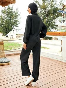 Conjunto Deportivo Modesto para Mujer con Cierre y Bolsillos, Conjunto de Gimnasio Musulmán de Secado Rápido, Ropa Deportiva Musulmana para Mujer - Product Image 5