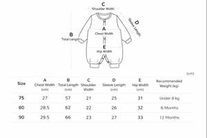 JALBEBE Pelele de bebé unisex 100% tejido con broches frontales, traje infantil todo en uno, lavable, para todas las estaciones, de algodón, manga larga, al por mayor - Product Image 6