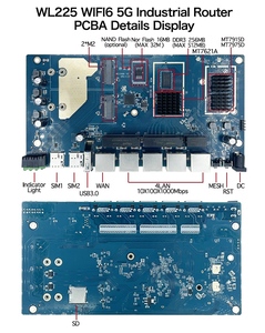 5G Thẻ Sim wifi Bộ định tuyến pcba Hội Đồng Quản trị ax1800mbps mt7621a Chipset 5G modem wifi6 Bộ định tuyến pcba với khe cắm thẻ Sim openwrt firmware - Product Image 6