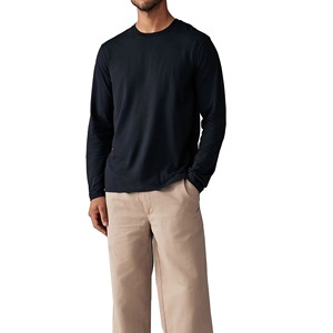 Chemises OEM vierges pour hommes, légères, à manches longues, avec logo personnalisé, respirantes, décontractées, pour l'été, vente en gros, streetwear, fabricant, en vrac - Product Image 2