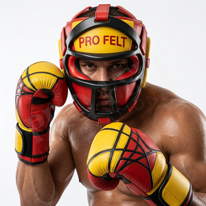 Multi Purpose Custom Leather Protective Boxing Headgear with Face Guard <b>Adjustable</b> Martial Arts Helmet Training Sparring Pads - Product Image 3