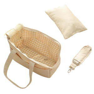 กระเป๋าใส่สัตว์เลี้ยงทรงสี่เหลี่ยมผ้าโพลีเอสเตอร์ ระบายอากาศได้ดี น้ำหนักเบา สำหรับสุนัข ใช้ถือหรือสะพายข้างได้ เหมาะสำหรับเดินทางในรถยนต์ ผลิตในเวียดนาม - Product Image 5