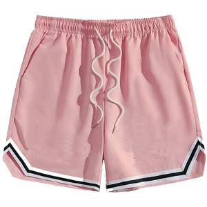 Pantalones Cortos Deportivos Casuales de Verano para Hombre, con Logotipo Personalizado en la Parte Delantera, Cintura Elástica Alta, Satén Ecológico, Impermeables, de Secado Rápido, OEM - Product Image 5