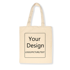 Direct Factory Wholesale Custom Size Cotton <b>Canvas</b> Eco Friendly Reusable <b>Plain</b> Foldable Shopping Tote Shoulder Bags - Product Image 2