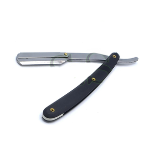 Navaja de Barbero Profesional de Alta Calidad, Estilo Clásico, Hoja Recta, Mango Negro, Acero VG10, Marca Taidoc International - Product Image 2