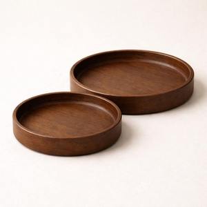 Plateau de service en bois massif de qualité supérieure avec poignées pour le service de nourriture et de boissons - Product Image 3