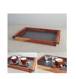 Plateau de service en bois, une valeur ajoutée qui rehausse le décor de la cuisine et les standards d'accueil. - Product Image 3