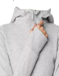 Pull à capuche ajusté zippé pour femme - Product Image 3