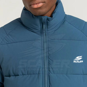 Veste d'hiver matelassée pour homme fabriquée au Pakistan, confortable, col montant, doublure douce, légère, respirante, logo sur le devant, en vente en ligne - Product Image 5