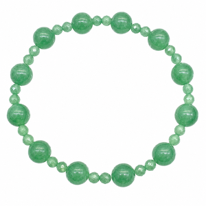 New Design Wholesale Natural Green Aventurine <b>Bracelet</b> Handmade Faceted Stretch Crystal Bead Jewelry For Fashion Healing Gift - Product Image 1