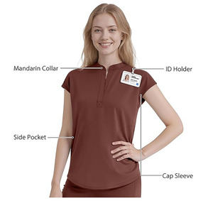 Unisex Classic White Cotton <b>Scrub</b> <b>Sets</b> with Jersey Fabric Needle Detection Professional Medical Nurse Uniform for Hospital Use - Product Image 3