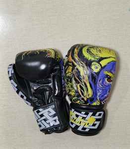 Gants de boxe professionnels RTS neufs, Fairtex Hook & Look, en cuir de vachette véritable, antidérapants, anti-humidité, pour entraînement MMA. - Product Image 3