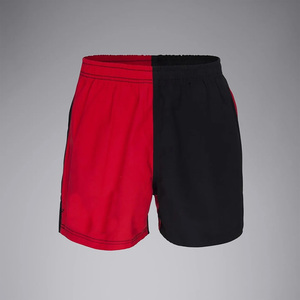 Pantalones Cortos Deportivos Unisex de Poliéster Transpirable con Logotipo Frontal, Cintura Elástica, Absorción de Humedad, para Adultos - Product Image 3